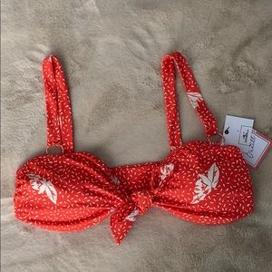 O’Neill orange red bathing suit top